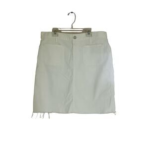 Madewell white denim skirt size 31